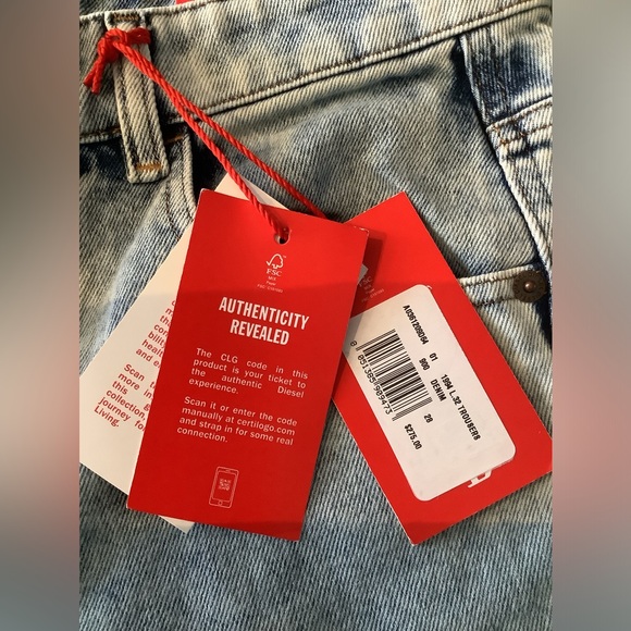 Diesel Denim Acid wash jeans Sz. 28Wx33L women’s - Picture 9 of 11